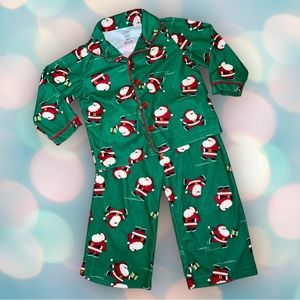 Carter’s Baby Boy’s Santa Christmas Fleece Long Sleeve Pajama Set Size 18 Months